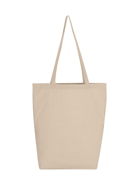 BAGS BY JASSZ Cotton Bag LH with Gusset naturel personnalisable
